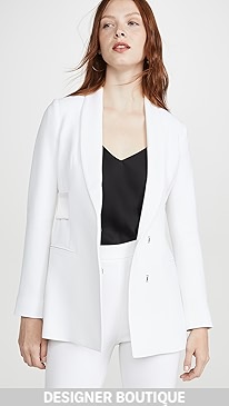 Cushnie - Shawl Collar Jacket with Double Charmeuse Band