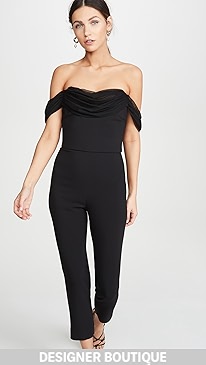 Cushnie - Strapless Cropped Fitted Jumpsuit