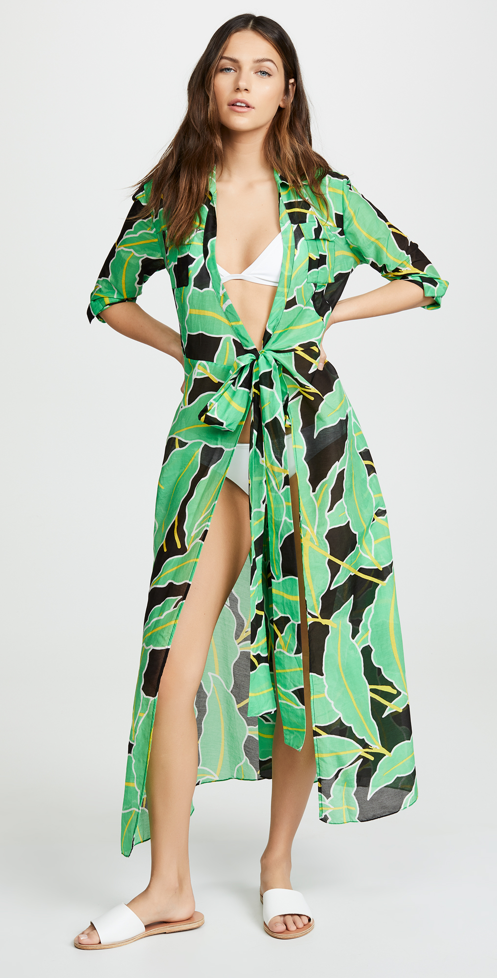 floor length wrap dress