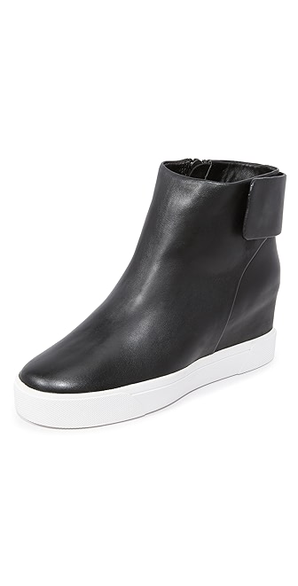 cathy jean white platform sneakers