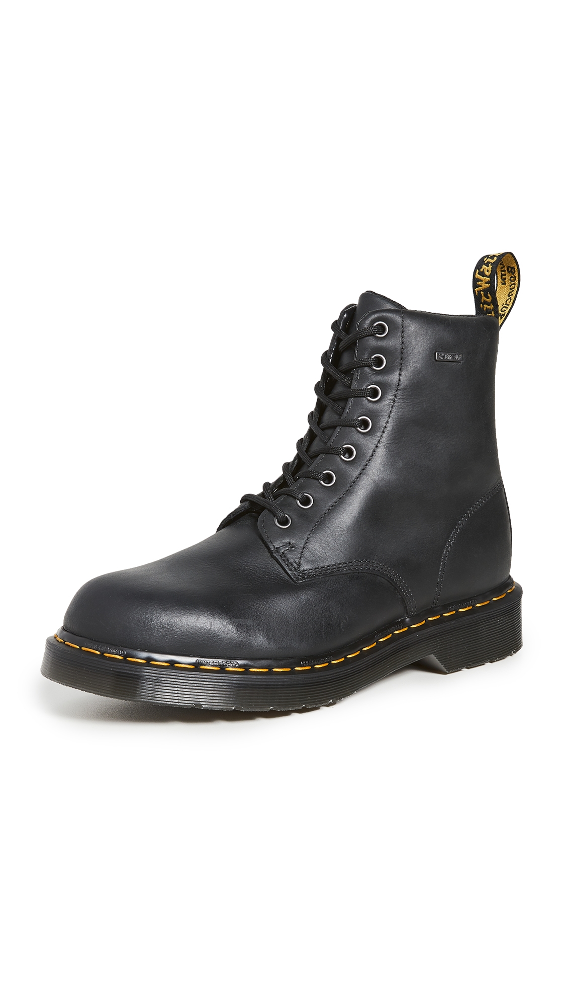 Dr. Martens 1460 Waterproof 8 Eye Boots In Black