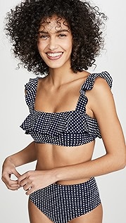 Eberjey Coastal Dot Jane Bikini Top