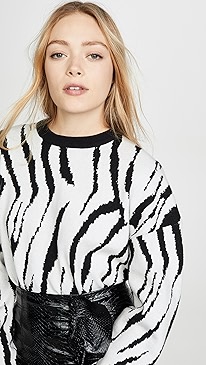 endless rose - Zebra Pattern Sweater