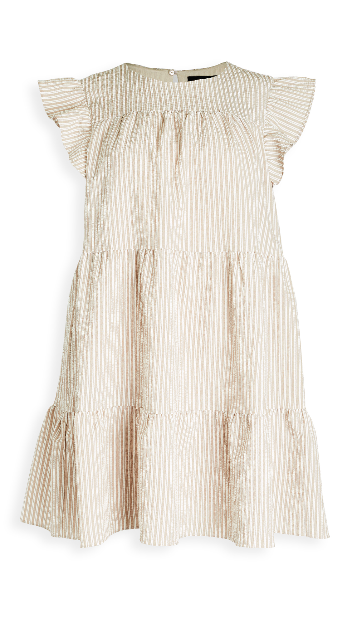 En Saison Striped Tiered Babydoll Dress ...