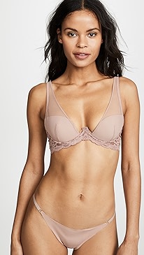 Fleur du Mal - Sheer Overlay Demi Bra