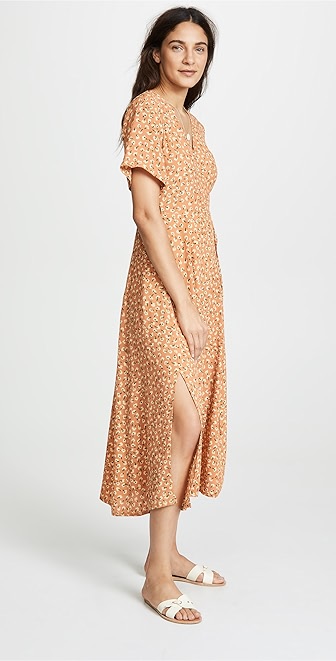 faithfull the brand leila wrap dress