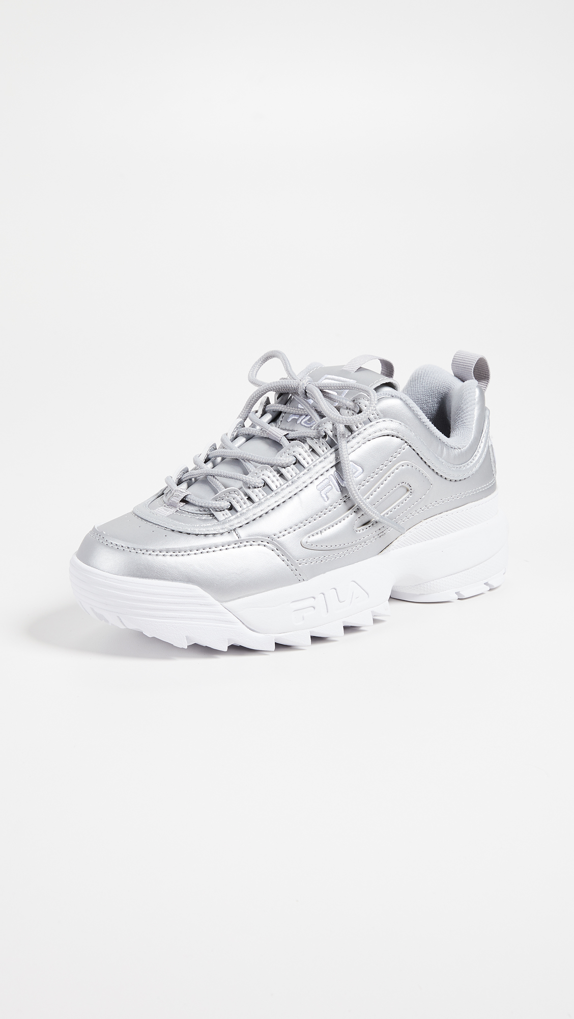 women's fila disruptor ii premium metallic sneakers