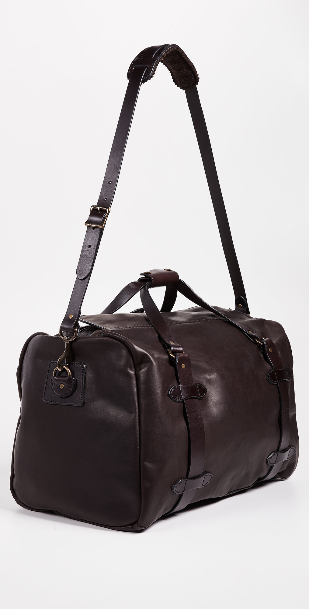 filson weatherproof leather duffle