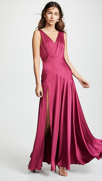 fame and partners red lace dress Fame and Partners Red Lace Strapless Maxi Dress Small