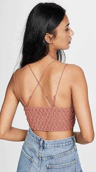 Free People Womens Adella Bralette In Nude In Copper