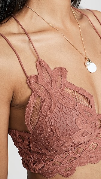 Free People Womens Adella Bralette In Nude In Copper