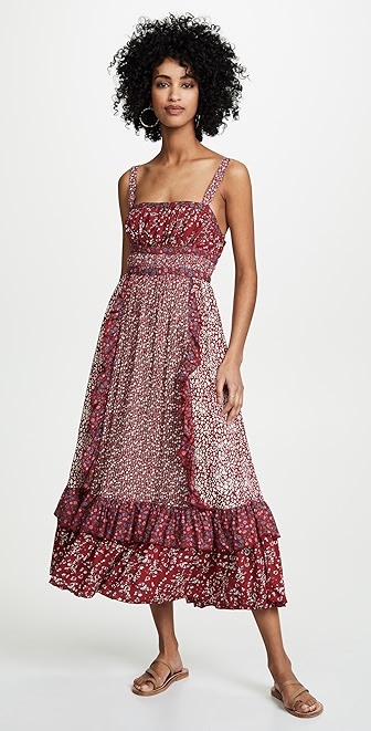 Free people printed yesica maxi dress clearance