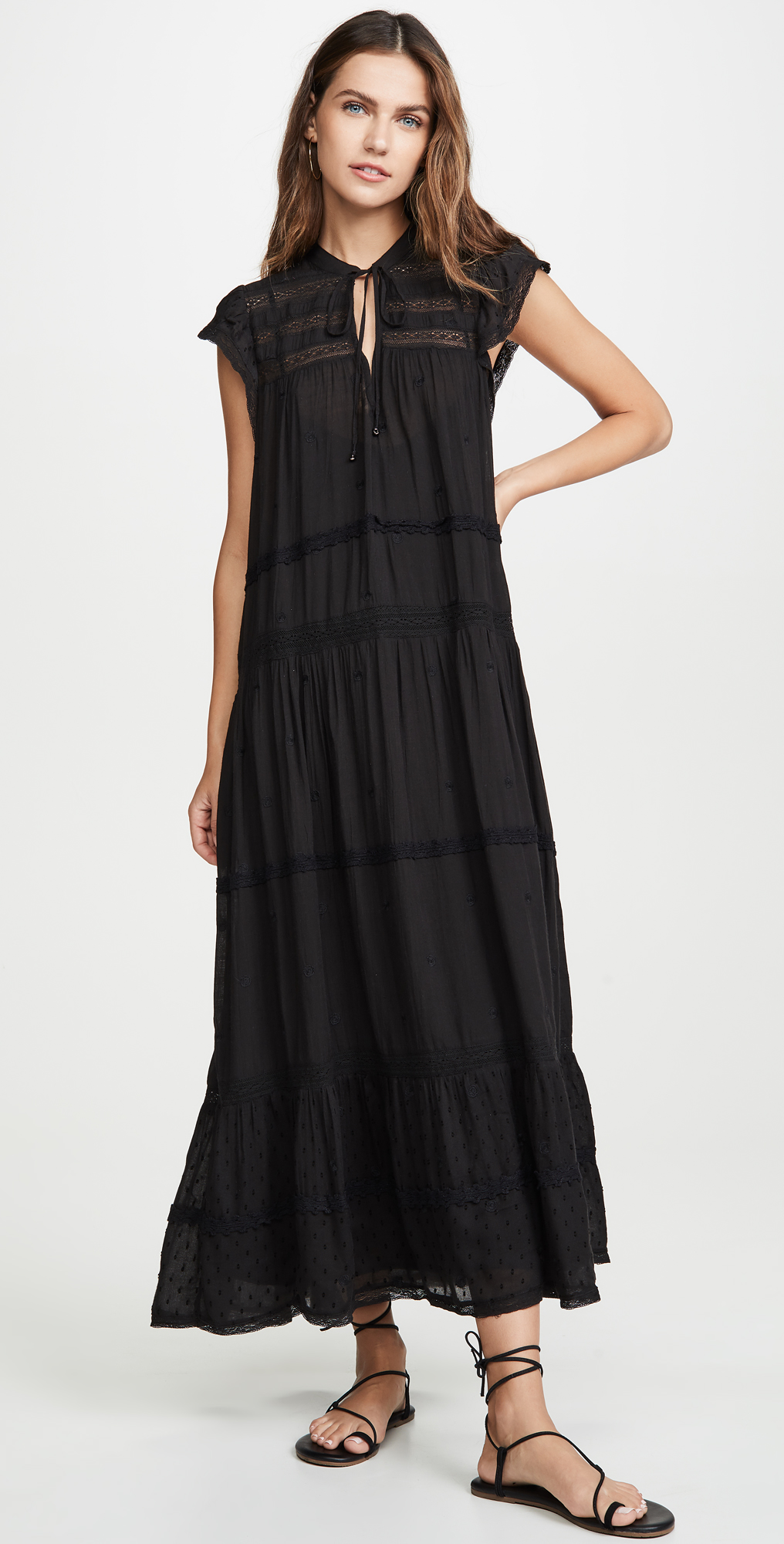 free people midnight midi dress