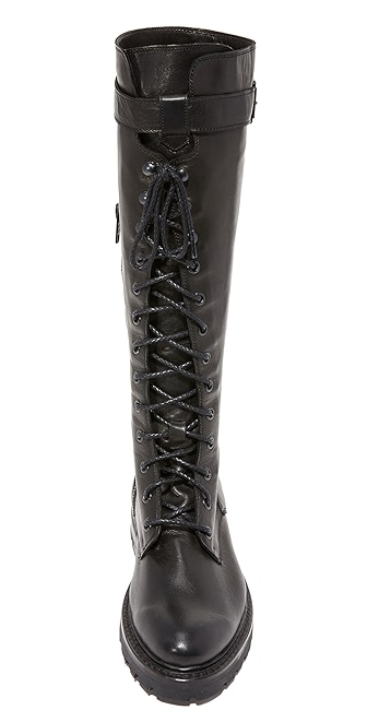 frye julie combat boot black