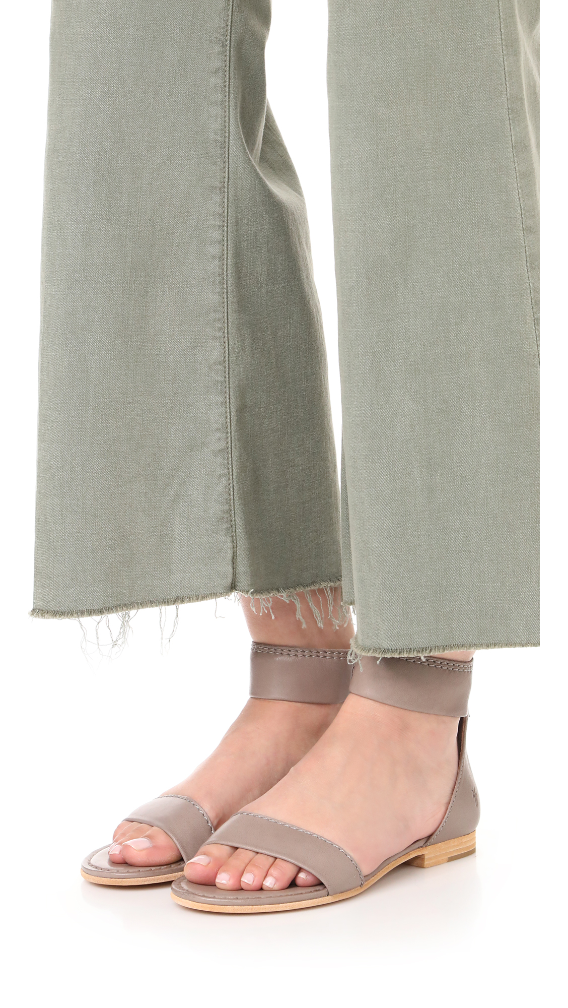 frye carson ankle zip sandal