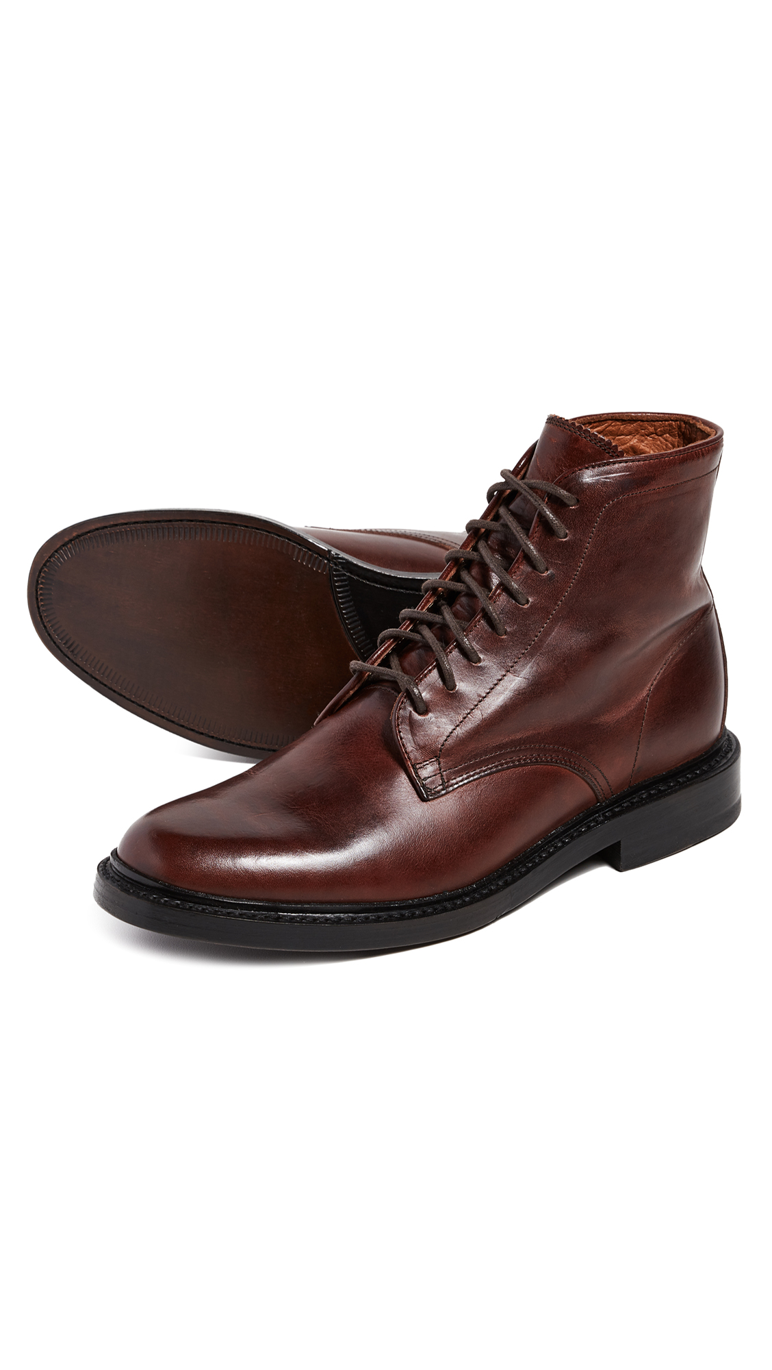 frye jones lace up boots
