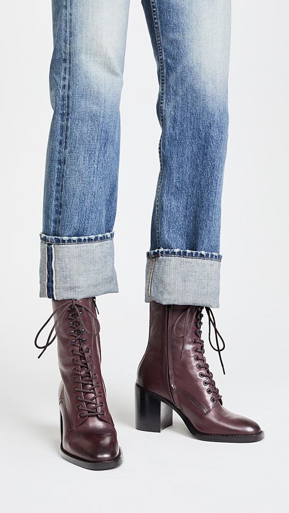 frye pia combat boots