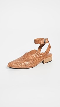 Freda Salvador - The Marbella Woven Ankle Strap Sandals
