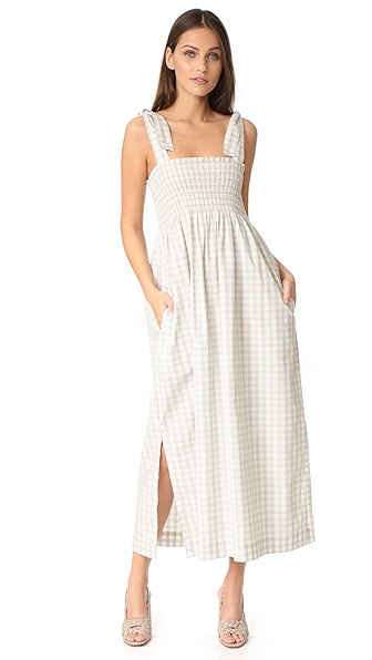 Palmer Check Smocked Maxi Dress Palmer Check Smocked Maxi Dress