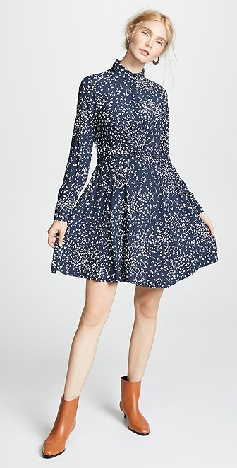 barra crepe dress ganni