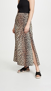 GANNI - Printed Poplin Skirt