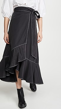 GANNI - Recylced Heavy Polyester Skirt