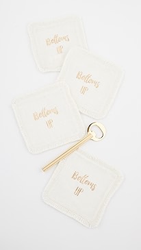 Gift Boutique - Bottoms Up Coaster & Bottle Opener Gift Set