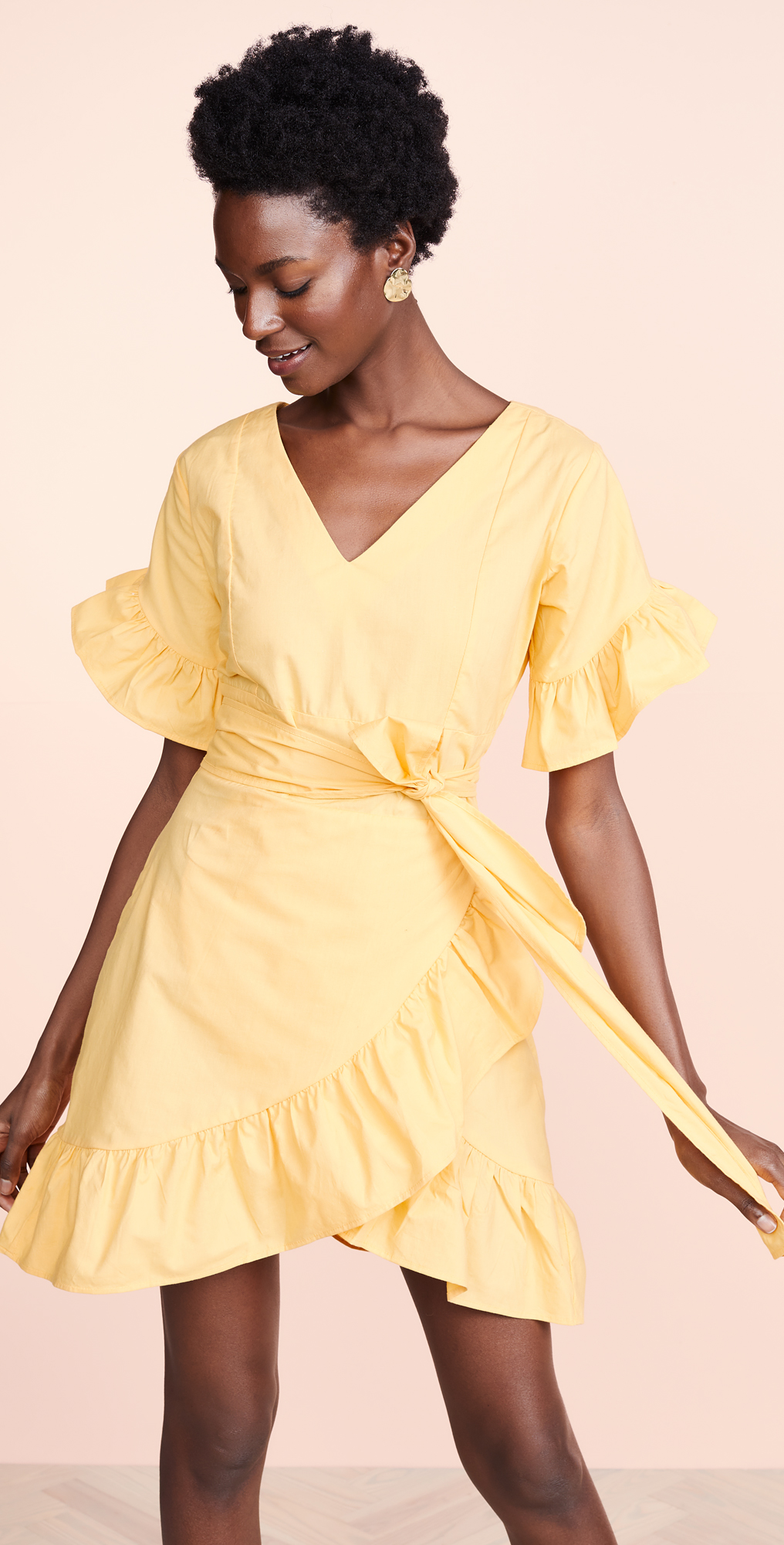 glamorous wrap dress