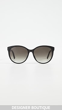 Gucci - Logo Soft Cat Eye Sunglasses