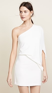HALSTON - One Shoulder Dress