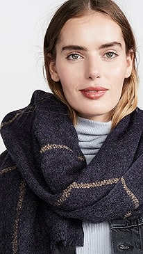 Hat Attack - Box Windowpane Blanket Scarf