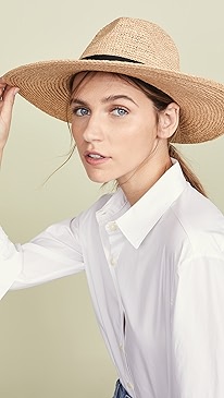 Hat Attack - Mixed Raffia Continental Hat