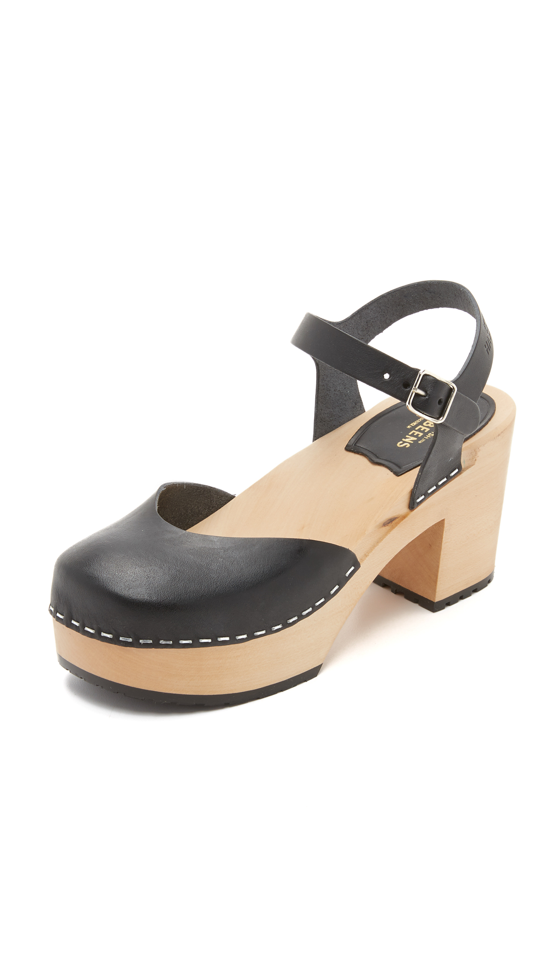 swedish mary jane clogs