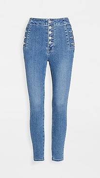 J Brand - Natasha Sky High Crop Skinny Jeans