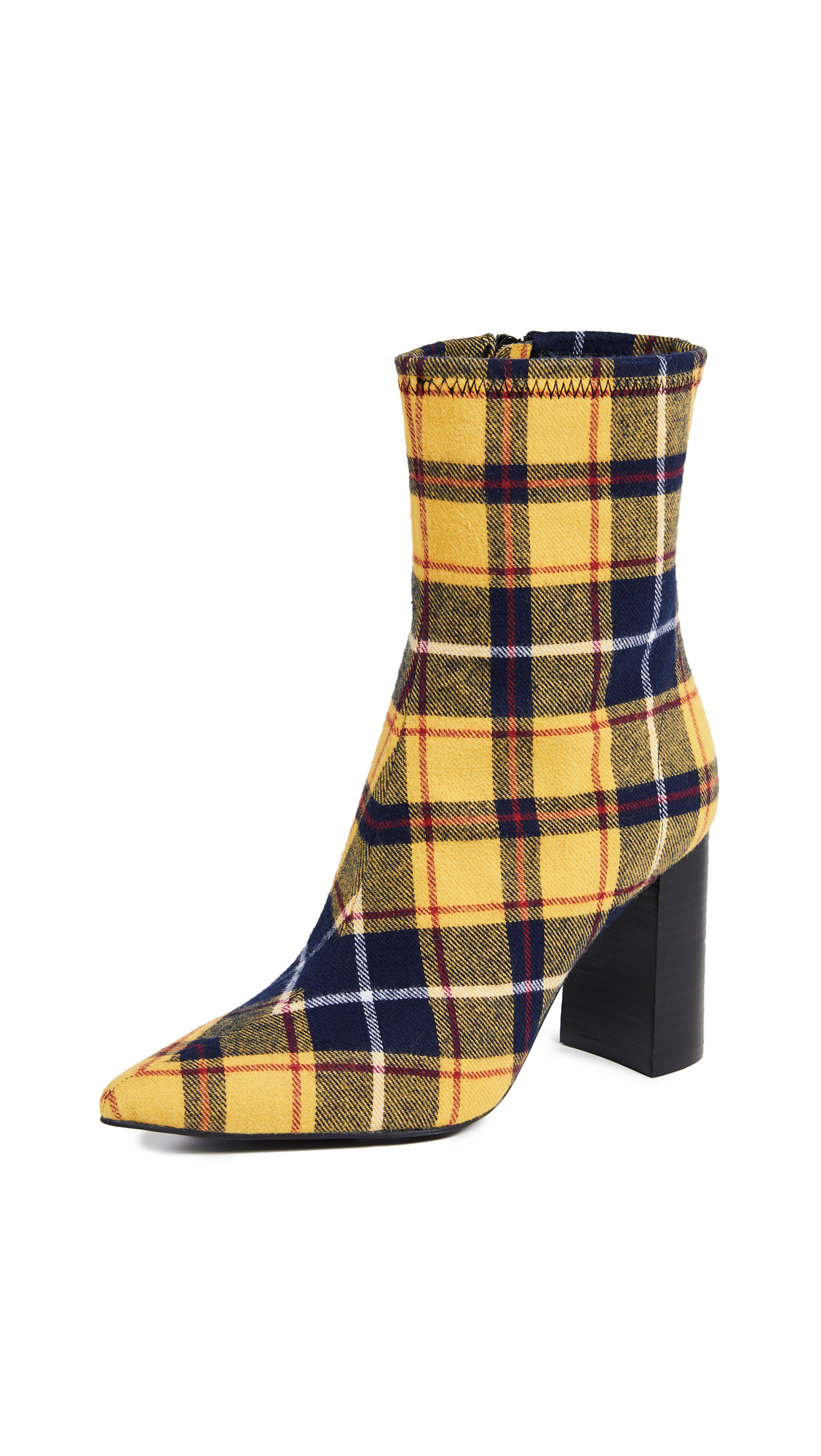 jeffrey campbell siren bootie plaid