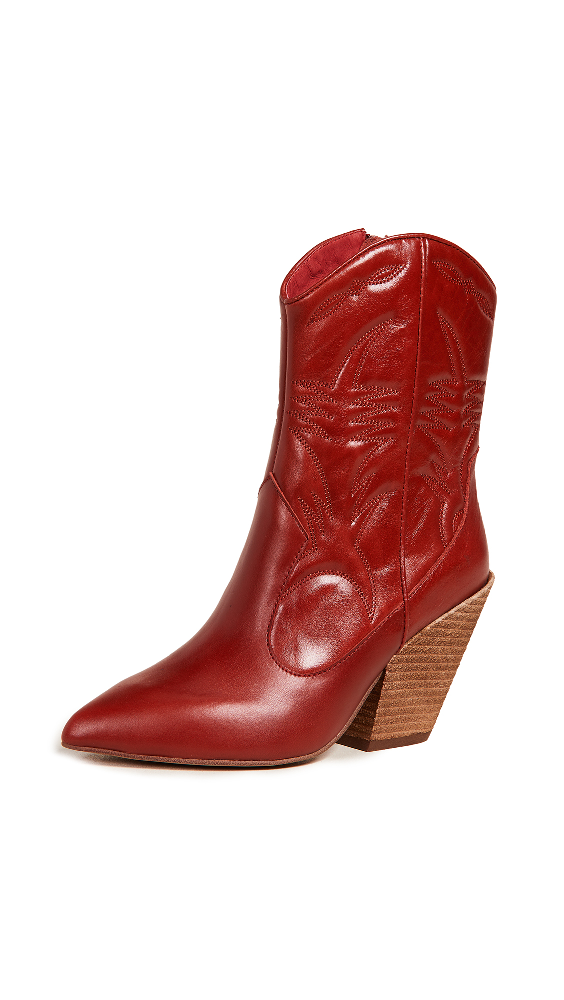 red designer boots