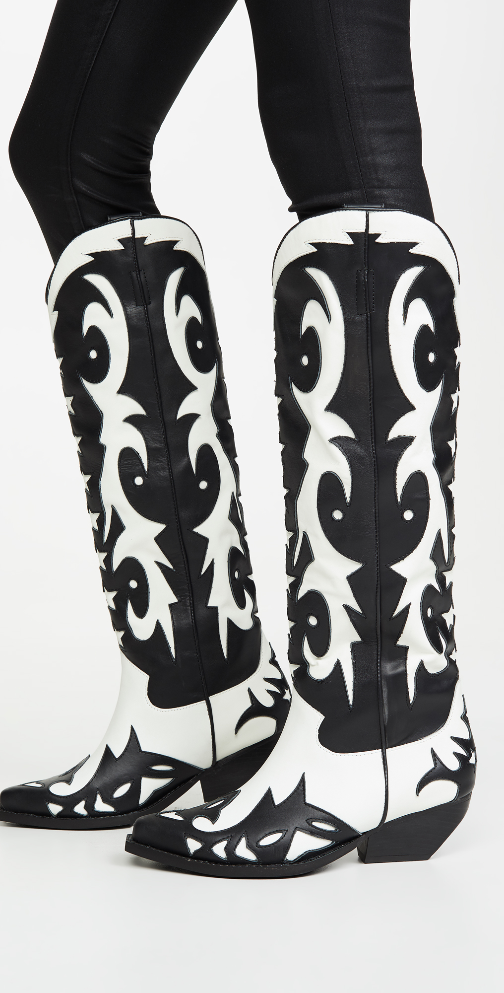 jeffrey campbell white western boots