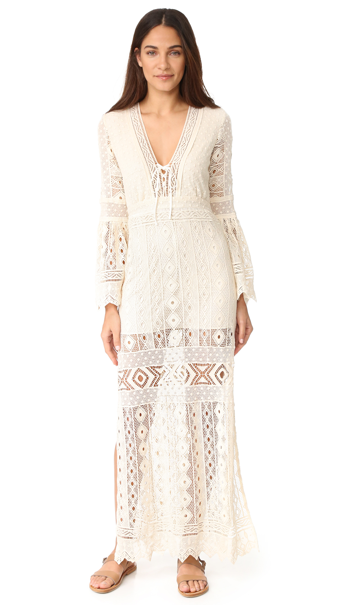 coast jen lace maxi dress