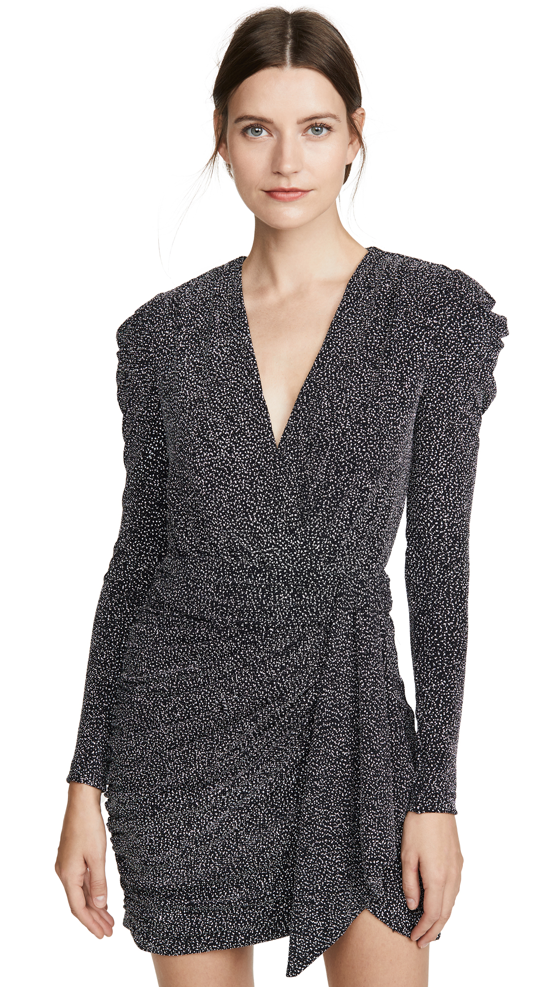 Jonathan Simkhai Glitter Jersey Deep V Mini Dress 30 Off Sale