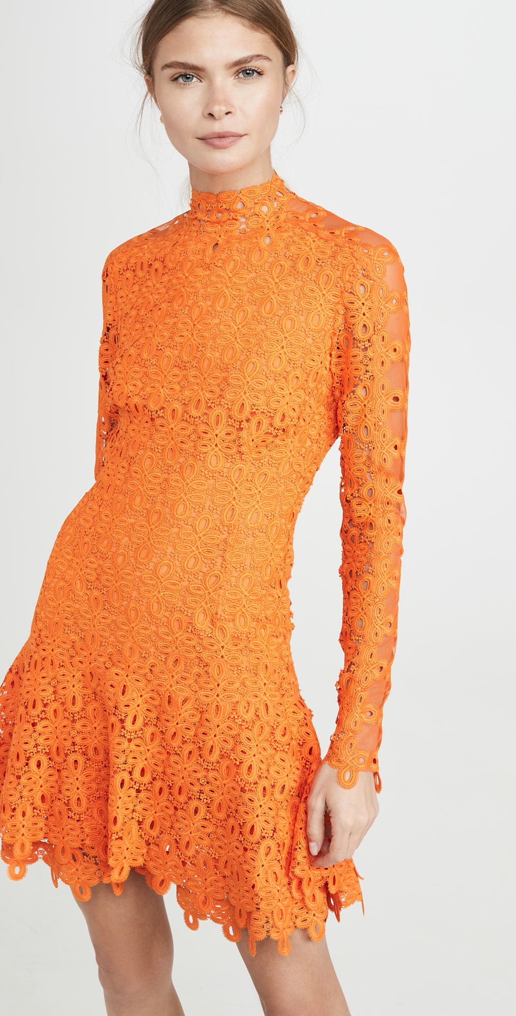 jonathan simkhai guipure lace midi dress