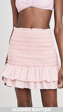 Jonathan Simkhai - Sydney Floral Smocked Skirt