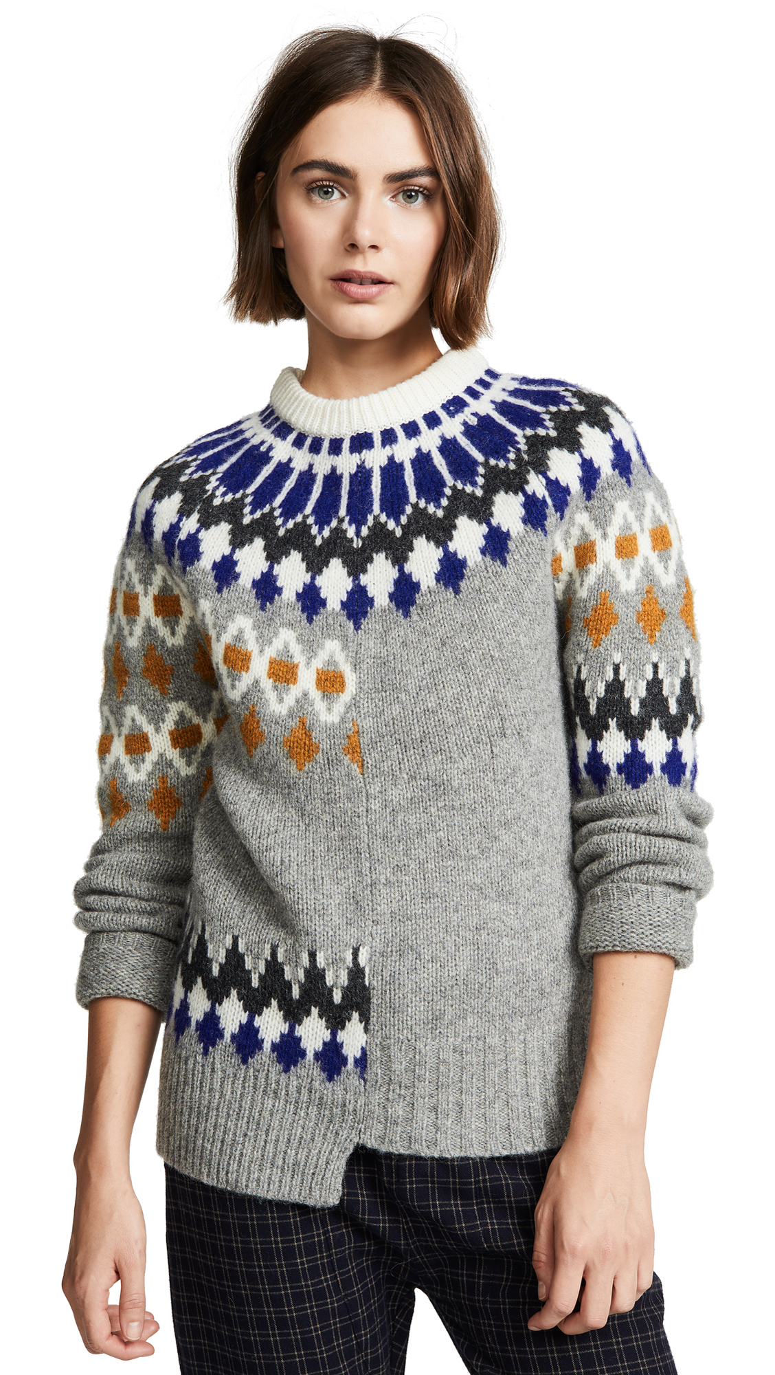 joseph patchwork sweater