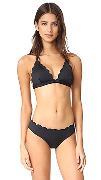 Kate Spade New York - Scalloped Triangle Bikini Top