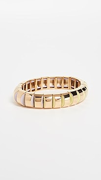 Kate Spade New York - Sliced Scallops Small Metal Stretch Bracelet