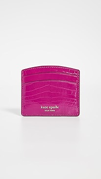 Kate Spade New York - Sylvia Croc Embossed Card Holder