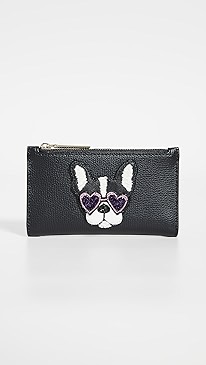 Kate Spade New York - Beaded Antoinette Small Slim Bifold Wallet