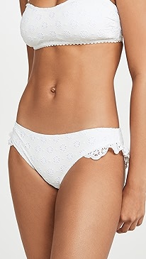 Kate Spade New York - Eyelet Ruffle Bikini Bottoms