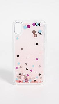 Kate Spade New York - Disco Dots Liquid Glitter iPhone Case