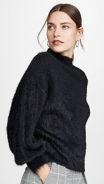 LINE & DOT FUZZY ALDER SWEATER