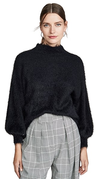 LINE & DOT FUZZY ALDER SWEATER